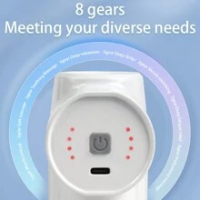 1pc Rechargable Portable Handheld Fascial Gun, 12 Pcs Replacement Heads, Percussion Deep Tissues Muscle Massagerwith 8 Speeds, Travel Massage Gun, Portable Handheld Massager, Compact Sports Massager For Office Gifts For Him, Home, Athletes, A Good Gift For Thanksgiving And Christmas