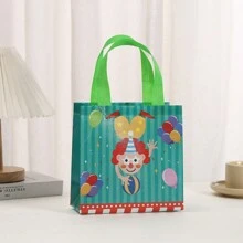 12 piezas Bolsas de temática del circo hechas de tela no tejida, bolsas de regalo para festivales, empaque para fiestas de cumpleaños, bolsas de compras, bolsas de transporte, bolsas de decoración, bolsas impermeables - Multicolor - Ver 6