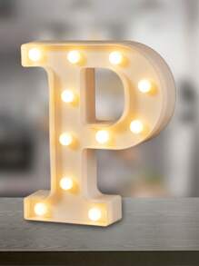 Decorative Letters With Bluelander LED Lights (AA Batteries Included) - P - 查看 1