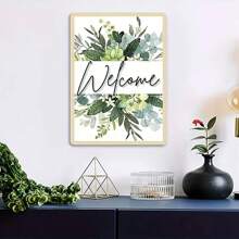 1 set Kit de pintura de mosaico de diamantes 5D DIY, diseño floral y de letras, arte decorativo del hogar, sin marco - Multicolor - Ver 15