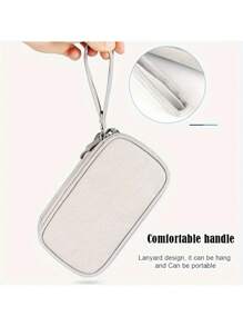 1 bucată Fashion Simplicity Culoare uni Prosop cu scrisori, țesătură din nailon brodat, Geantă digitală universală pentru bărbați și femei. Organizator de cabluri de călătorie, accesorii electronice husă de transport, portabilă, impermeabilă, cu straturi duble, geantă de depozitare all-in-one pentru cablu, încărcător, telefon, căști. NOU Geantă organizatoare de călătorie pentru depozitare cabluri Geantă de transport Geanta portabilă, impermeabilă, cu straturi duble, pungi de depozitare pentru cablu de cablu. 1 buc. Organizator electronice, husă organizatoare pentru accesorii electronice Geantă de depozitare pentru cablu de călătorie impermeabilă pentru adaptor de alimentare, cabluri de încărcare, mouse fără fir, card SD, cablu USB și multe altele. Geantă de depozitare pentru cabluri de date digitale, organizator portabil pentru electronice de călătorie pentru hard disk mobil, bancă de alimentare, căști și încărcător, husă pentru telefon Căști fără fir Bluetooth Căști căști Căști pentru