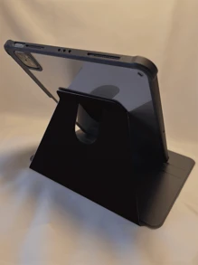 精美可旋转支架翻盖保护套，带触控笔支架，兼容 iPad 9.7 英寸 10.2 英寸 10.5 英寸 10.9 英寸、iPad Air 4 5、iPad Pro 11 2022 2021 2020 - 黑色 - 查看 6