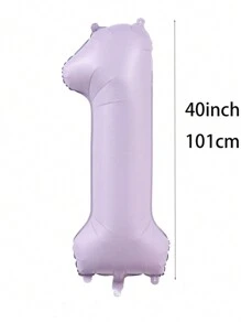 40 Inch Helium Foil Number Balloons For Birthday Party, Christmas Decoration - Purple - View 2