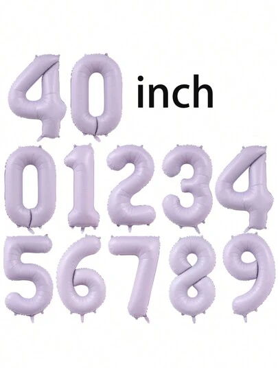 40 Inch Helium Foil Number Balloons For Birthday Party, Christmas Decoration