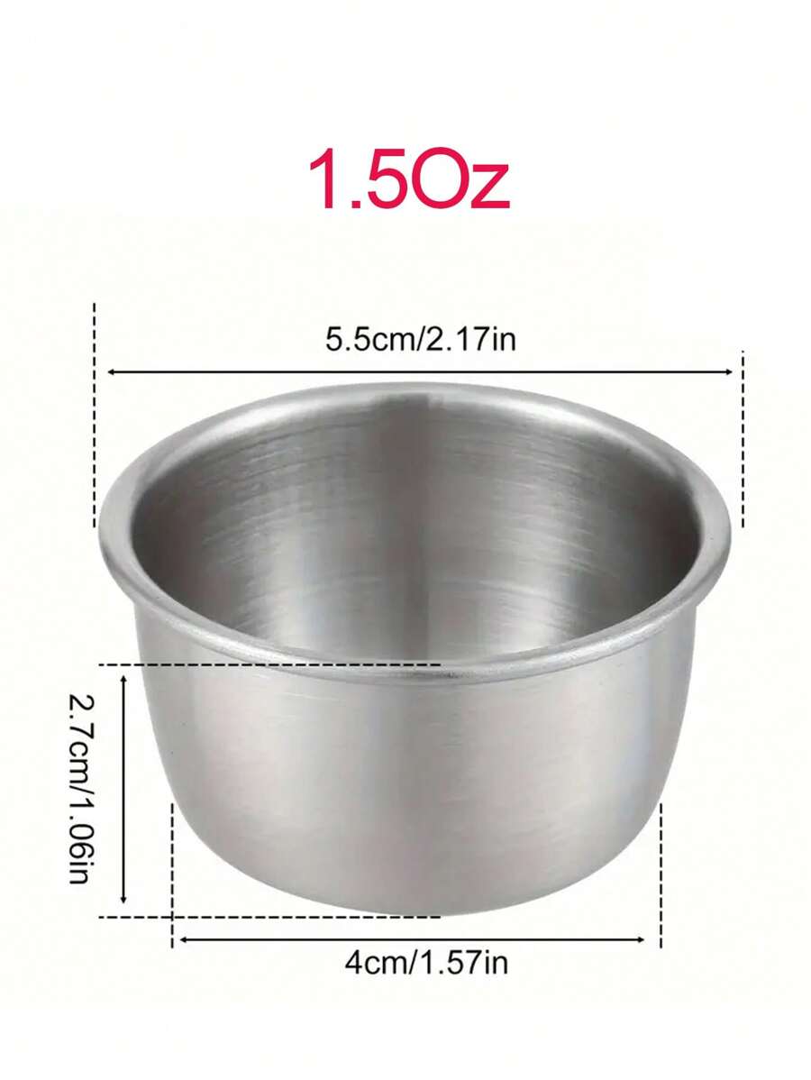 1/2/6 Pcs Reusable Stainless Steel Portion Cups Microwave Safe