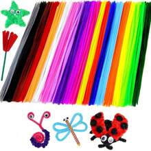 50/100/200/300 piezas Limpiapipas DIY, tallos de chenilla multicolor, 6mm X 30cm, tallos de chenilla, limpiapipas multicolor para manualidades, tallos de chenilla encriptados, limpiapipas para manualidades, suministros para manualidades con palitos peludos, suministros de tallos de chenilla para artesanía y decoración