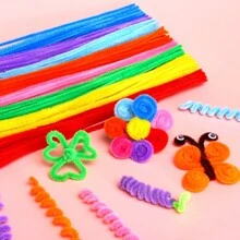 50/100/200/300 piezas Limpiapipas DIY, tallos de chenilla multicolor, 6mm X 30cm, tallos de chenilla, limpiapipas multicolor para manualidades, tallos de chenilla encriptados, limpiapipas para manualidades, suministros para manualidades con palitos peludos, suministros de tallos de chenilla para artesanía y decoración