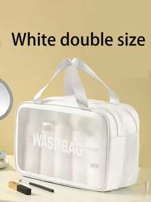 3件/1件双层旅行化妆包，洗漱包，手提包，化妆包，沙滩包，干湿分离袋，游泳包，女生化妆包，护肤包，卫生巾袋，防水旅行洗衣袋，带挂钩多功能收纳袋，防水袋，适用于洗漱包、化妆包、收纳、化妆品整理、化妆品收纳盒、小型化妆包、化妆包、圣诞礼物、小袋子、手拿包/小手提包、化妆品整理盒、小袋子、刷子收纳盒、迷你袋、大容量袋、女士礼物、圣诞礼物、女士礼物创意、小袋子、化妆包、旅行必备 - 彩色 - 查看 15