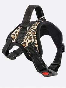 Dây nịt lưới thông gió kiểu yên ngựa chống cháy nổ ở ngực và lưng có dây xích cho chó vừa và lớn - Màu vàng - Xem 5