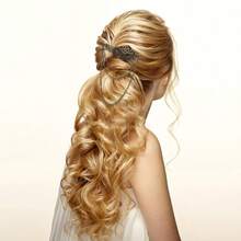 Kẹp tóc tua rua hình cánh kiểu Gothic, ghim cài áo hình bánh răng, phụ kiện phong cách Punk 2 trong 1. - A - Xem 5