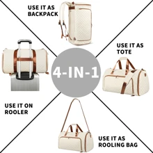 Garment Bags For Travel, Carry On Travel Duffel Bag With Shoulder Strap And Shoes Cover, Convertible Garment Bag With Detachable Hanging Suit Bag,  2 In 1 Hanging Suit Bags For Women/Men,Valentine's Day, Mother's Day, New Year's Gifts, Graduation Season Gifts, St. Patrick's Day