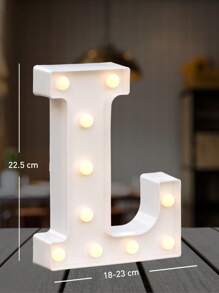 Decorative Letters With Bluelander LED Lights (AA Batteries Included) - L - 查看 2