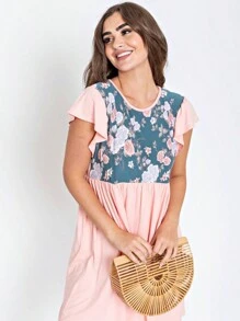 Vestidos cortos de mujer - Rosa coral - Ver 1