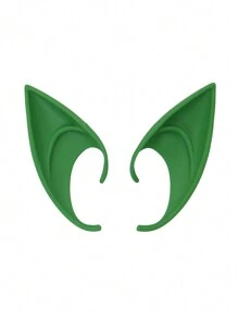 Accessoire de fête cosplay d'oreilles courtes, pointes d'oreilles de vampire pour spectacle de fantaisie Renaissance, bal masqué et fête d'Halloween