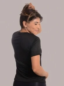 Women T-Shirts - 黑色 - 查看 3