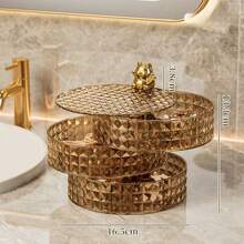 1pc Jewelry Cosmetic Fruit Tray Storage Box For Home, Student Dormitory Rotating Jewelry Organizer Rack Jewelry Case - Multicolor - View 17