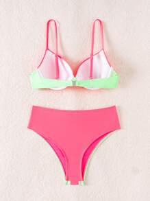 Women Bikini Sets - Màu Hồng Tươi - Xem 2