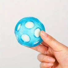 1个漂浮海洋球，狗狗玩具球追逐水上游戏狗狗玩具球，夏季泳池互动狗狗玩具球 - 热塑性橡胶图案漂浮水球 - 中型犬咀嚼追逐泳池游戏球。 - 彩色 - 查看 10