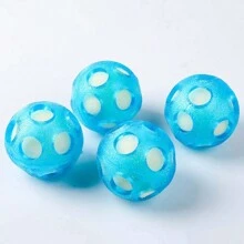 1个漂浮海洋球，狗狗玩具球追逐水上游戏狗狗玩具球，夏季泳池互动狗狗玩具球 - 热塑性橡胶图案漂浮水球 - 中型犬咀嚼追逐泳池游戏球。 - 彩色 - 查看 9