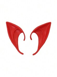 Accessoire de fête cosplay d'oreilles courtes, pointes d'oreilles de vampire pour spectacle de fantaisie Renaissance, bal masqué et fête d'Halloween