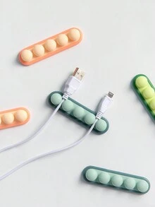 Desktop Cable Organizer, Self-Adhesive Wire Winder, Cable Management Hub For Data Line Without Drilling - Multicolor - View 1