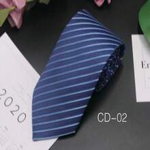 Men's Business Tie 8cm Hand Tie Professional Formal Interview Striped Tie For Men - Multicolor - View 8