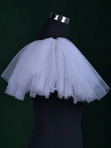 1 par de chalinas de boda cortas y esponjosas para novias, perfectas para fiestas, bodas, banquetes, y vestirse elegante - Beis - Ver 2