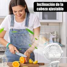 USB Ventilador de Escritorio,Ventilador de Mesa con Viento Fuerte, Funcionamiento Silencioso Mini Ventilador Portátil para la Mesa y el Escritorio del Dormitorio - Negro - Ver 2