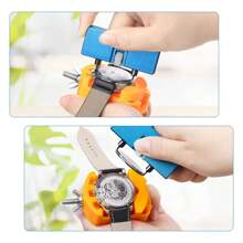 3pcs Watch Battery Replacement Kit, Watch Wrench Back Remover, Watch Case Opener, And Tweezers Set - Yellow - View 4