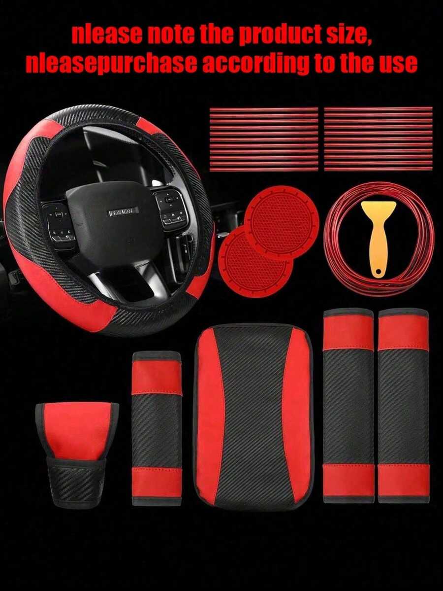 30 Chiếc Bọc Vô Lăng Ô Tô Bao Tay Vai Tay Hộp Đệm Đệm Dòng 30 Bộ - Bộ vô lăng 30 chiếc - Xem 1