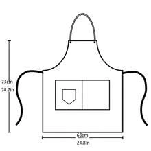 1pc Adjustable Work Baking Chef Kitchen Coffee Cooking BBQ Pocket Apron, For Home, Restaurant, Craft, Garden, BBQ, School, Cafe, Unisex