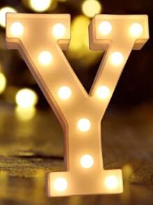 Decorative Letters With Bluelander LED Lights (AA Batteries Included) - Y - 查看 1