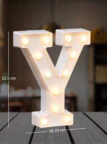 Decorative Letters With Bluelander LED Lights (AA Batteries Included) - Y - 查看 2