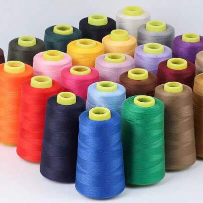 1pc/2pcs Sewing Thread, 46 Color Options, 3000 Yards/Spool, Household Sewing Thread Suitable For Various Scenarios (Packaging And Spool Color Random)