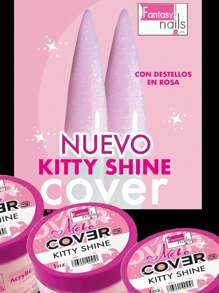 1 oz Make Cover KITTY Fantasy Nails - Rosa - Ver 2