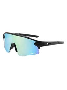 1 件装新款时尚骑行眼镜户外运动眼镜防风运动眼镜沙滩配件眼镜遮阳轻松舒适休闲装户外骑行眼镜适合夏季海滩度假、户外、旅行 - 彩色 - 查看 3