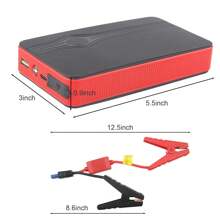 Portable 30000mAh Car Jump Starter Booster Jumper Box Power Bank Battery Charger,12V Jump Box Auto Lithium Battery Booster Super Safety Portable Power Pack With USB Quick Charge, Type-C Port - Một cỡ - Xem 6