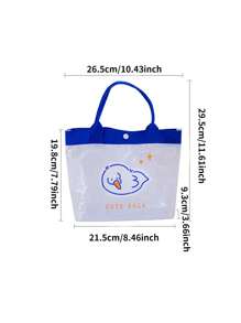 1 Stück Sommer wasserdichte Tragetasche Kosmetiktasche süße Netztasche wasserdichte Tasche praktische Reise Strandtasche Outdoor Aufbewahrungstasche - Verschiedenfarbig - Übersicht 9