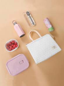 Bolsa de almuerzo aislada para temporada de regreso a la escuela, tote térmico impermeable reutilizable para adultos, trabajo al aire libre, escuela y picnic. Bolsas organizadoras de la escuela para profesores, bolsas de almacenamiento, bolsas organizadoras de la clase. - Multicolor - Ver 9