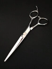 1 件 6 英寸理发剪刀，锋利耐用的美发剪刀，采用 9Cr 钢手工制作，适合男士和女士日常理发、头发护理和造型，沙龙和理发店使用 - 銀色 - 查看 3