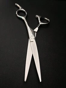 1 件 6 英寸理发剪刀，锋利耐用的美发剪刀，采用 9Cr 钢手工制作，适合男士和女士日常理发、头发护理和造型，沙龙和理发店使用 - 銀色 - 查看 2