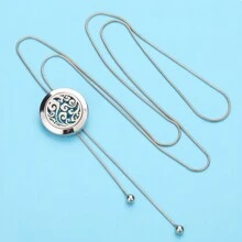 Aromatherapy Pendant Necklace Long Tassel Necklace Aromatherapy Essential Oil Diffuser Necklace DIY Tree Cat Flower Perfume Box Sweater Chain Open Locket Perfume Necklaces Aroma Jewelry