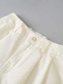 mini bala Spodnie dla nastolatek o luźnym kroju i prostych nogawkach