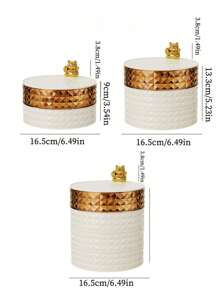 1pc Jewelry Cosmetic Fruit Tray Storage Box For Home, Student Dormitory Rotating Jewelry Organizer Rack Jewelry Case - Multicolor - View 3