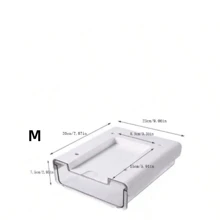 1pc Under-Table Drawer For Office Stationery And Misc. Storage, Dormitory Desk Hidden Storage Box, Desktop Organizer, Kitchen/Bathroom Study Room Storage - White - View 12