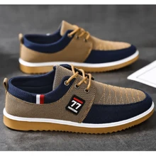 Zapatos casuales caballeros lona cómodos, clásicos, ligeras, transpirables, zapatos hombres vestir, trabajo, estudio, vida diaria, zapatos hombre casuales, CN40-CN47(25 MX-28.5 MX)