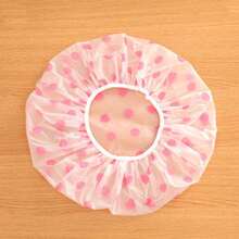 1pc Cute Ladies' Waterproof Shower Cap For Bathing, Hair Care, And Cooking - Multicolor - View 5