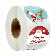 500pcs/Roll Merry Christmas Stickers - Multicolor - View 2