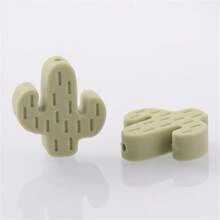 10 hạt silicone hình xương rồng dùng làm móc khóa, bút viết - cây xương rồng - Xem 11