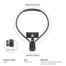 TELESIN Neck Phone Holder Phone Clip POV/Vlog Phone Neck Holder Hands Free Phone Neck Holder Chest Strap Neck Selfie Mount Video Recording For IPhone Pixel All Smartphones - Grey - View 9